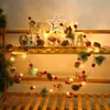 Christmas Decorations LED Lights String Pine Cones Needles Bell Decorative Copper Wire Creative Small Colored 231019