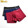 Underpants Marca Muls Homens Boxer Shorts 3PCSSet 6Colors Penteado Algodão Rápido Seco Masculino Underwear Menino Bodysuit Sob Calça Tamanho S3XL 231019