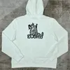 Witte sweatshirts voor heren nieuwe hoodie Heren hoge kwaliteit borduurwerk Letter Print Top Modemerk Klassiek Puur katoen heren trui dameskleding Hoodies met volledige ritssluiting