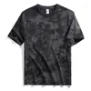 T-shirt da uomo T-shirt tie-dye estiva T-shirt da uomo in cotone a maniche corte con stampa allentata Streetwear Camicia hip-hop per uomo