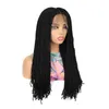 Synthetic Mechanism Wig Double Twisted Braid Wigs 24inch High Temparature Fiber