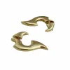 French CE Metal Geometric Stud Earrings For Women's Unique Temperament Niche Design Advanced New Gold Jewelry Accessories