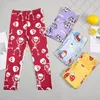 Trousers Summer Girls Leggings Cartoon Printing Children's Milk Silk Mosquito Pants Children Bottoms Teenage Clothing 1-12years