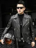 Herren Leder Kunstleder Mauroicardi Frühling Herbst Kurze Coole Schwarze Leder Biker Jacke Männer Reißverschluss Langarm Gürtel Plus Größe Europäische Mode 4xl 5xl 231019