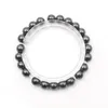 Bracelet de thérapie à perles magnétiques en hématite noire, brin XSM de 8mm, pour hommes et femmes, Protection en pierre, soulagement de l'anxiété, bijoux