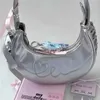 Shoulder Bags Vintage Silver Shoulder Luxury Half Moon Wallet Tote Bag Ladies Handbag Underarm Bags Handbagsqwertyui879