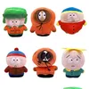 1-American Band South Park Peluche Dessin animé Peluche Poupée Stan Kyle Kenny Catterman Oreiller Pendentif Cadeau d'anniversaire pour enfants Dha4Y