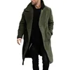 Mélanges de laine pour hommes 2023 hiver Vintage vêtements d'extérieur en laine coupe-vent vestes classique simple boutonnage grand col chaud Trench manteaux hommes en plein air 231019