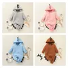 Rompertjes geboren Babykleding Effen Kleur Capuchon Rits Jumpsuit Rompertjes geboren Baby Jongens Meisjes Cartoon Dinosaurus Kostuum 231020