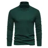 Men's Sweaters Mens Purple Turtleneck Sweater Autumn Winter Long Sleeve Warm Casual Basic Tops Slim Fit Pullovers Undershirt Men 12 Colors 231020