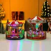 Decoraciones navideñas Decoración de carrusel navideño Caja de música de regalo de Navidad x1020