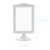 Ramar 4 datorer Po Frame Stand Bilder Desktop Display Standing Wedding Tablett Plastic Plastic