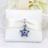 Shining Star 925 zilveren hanger eenvoudige mode luxe mannen en vrouwen blauwe klassieke ketting hanger boetiek sieraden hanger