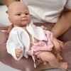 Puppen 14-Zoll-Ganzkörper-Silikon-Bebe-Reborn-Mädchen-Coco-Puppen BoyIsaac-Puppe Weiches, lebensechtes Baby-DIY-Rohling-Spielzeug 231019