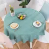 Table Cloth Proud Rose Cotton Linen Cloths Nordic Tea Coffee Tablecloths Round Cover for Wedding Party Decorations 231020