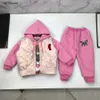 New Winter three piece set for baby Animal pattern printing kids Tracksuits Size 100-170 Cotton vest Hoodies and sweatpants Oct15