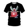 Męskie koszulki 2021 Mazinger Z Anime Movie Robot Streetwear 3D Print T-Shirt Fashion Casual Kids Chłopcy Dziewczyny 3286