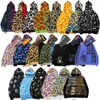 Shark hoodie designer hoodies män kvinnor sötkläder jacka haj mun mönster hoodie kamouflage tryck tröjor för manliga 47 färger kvinnor kläder asiatisk storlek s-2xl