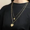 Chokers Love Pendant Layered Necklace For Women Rostfri Steel Chains Choker Collier Du lyser upp mitt livsjubileum Födelsedag GI2233