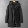 Chalecos para hombres Invierno Espesar Hombres Down Coat Hombre Parkas Oversize Fat Guy Flojo Medio Largo Chaqueta con capucha de alta calidad Puffer 231020