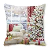 CushionDecorative Pillow 45x45cm Year Merry Christmas Case Decorations for Home Xmas Cushion Cover Ornament Pillowcase 231019