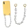 Bag Parts Accessories Korea Irregular Pearl Beaded Mobile Phone Chain For women Girls Handbag Belt strap ABS DIY replacement Handle Bag Accessories 231020
