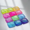 Acrylpulver, Flüssigkeiten, 12 Beutel-Set, 120 g, holografisches Glitzerpulver, Nagelkunst, Dekorationspolitur, glänzendes Pigment für feines Flash-Design, DIY-Nagelzubehör 231019