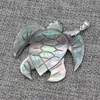 Pendant Necklaces Natural Shell Animal Shape Tortoise Mother Of Pearl Exquisite Charms For Jewelry Making DIY Necklace Accessories 48x50mm