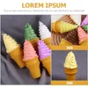 Party Decoration Simulation Ice Cream Miniture Fake Toy Artificial Glass Po Prop PVC Toddler