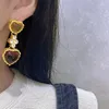 Chaînes colorées cristal coeur vintage collier en métal de luxe élégant automne hiver bijoux cadeau huanzhi 2023 chaîne de pull