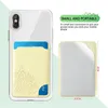 Card Holders PU Leather Adhesive Back Sticker Universal Phone Bag High Quality Portable Bank Bus Holder Wallet