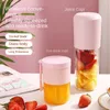 JUICERS 2023 주스 컵 휴대용 유리 기계 홈 충전 400ml 고용량 과일