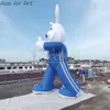 Mascotte de lapin gonflable de 16,4 pieds, dessin animé de lapin en cours d'exécution, pour la décoration extérieure ou la Promotion d'événements