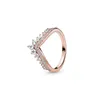 925 Sterling Silver Pan Ring Rose Gold Inspiration Within Ring for Women Wedding Party Fashion Jewelry