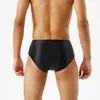 Slips Hommes Huile Brillant Satin Slips Brillant Wet Look Knickers Souffle Lisse Sous-Vêtements Solide Rapidement Sec Culotte D'été