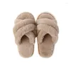 Slippers Women 2023 Brand Warm Anti-Slip快適な冬