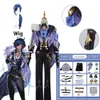 Game Genshin Etki Cosplay Costume Kaeya Wig Kıyafetler Göz Maskesi Kai Ya Tam Set Forcosplay