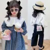 Girl Messenger Backpack Kids Flower Princess Bow Bag Cute Shoulder Packet Baby Coin Purse Handbag Children's Day Gift
