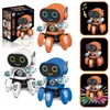 Electronics Robots Intelligent Electronic Dancing Robot Toy LED Colorful Flash Light Music Walking Robot For Kids Education Xmas Gifts 231020