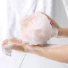 Schuimende spons Bubble Wisp voor lichaam Zachte douche Bloem Mesh Bal Huidreiniger Reinigingsgereedschap Badbal Badkameraccessoires