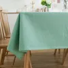 Bordduk Solid Linen Tracloth Dekorativt hemkök för fest Bankett bröllop nordiskt täcke toalha de mesa manteles 231019