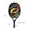 Squash rackets 22mm 17 graders fiberglas Grit yta Eva Beach Tennis Racket Vatten Standardprocess för män Kvinnor 231020