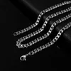 Sautoirs 3mm5mm7mm chaîne à maillons cubains collier en acier inoxydable étanche 18 carats plaqué or punk hommes femmes bijoux bricolage accessoires USENSET 231020