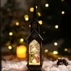 Andra leksaker Jul LED -lampan Simulering Church House Luminous Cabin Merry Chile Decorations For Home Diy Xmas Ornaments Kids Gifts 231020