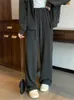 レディースツーピースパンツ秋のファッションエレガントな女性フード付きパンツスーツヴィンテージカジュアルソリッドジャケットコートワイドレッグピースセット女性服