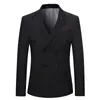 Herrdräkter (blazers västbyxor) Boutique Fashion Business Gentleman Slim Double Breasted Casual Formal Dress Three-Piece