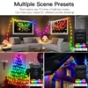 Christmas Decorations 5M 10M 20M USB LED Copper Wire Fairy Lights RGBIC Dream Color String Garland Lamp Holiday Tree Wedding Deco 231019