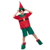 cosplay Eraspooky for Kids Santa Claus Cosplay Christmas Costume Boys Girls New Year Party Elf Shirt Shoes Hatcosplay