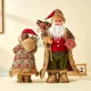 Julekorationer Santa Claus älg Snowman Doll Oral Christmas Pendant Children's Naviidad Gift Toys Favorit Jul Merry Decoration X1020