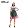 Domande da donna Dress Dirndl Abito tradizionale Oktoberfest Costumi per i costumi di carnivale